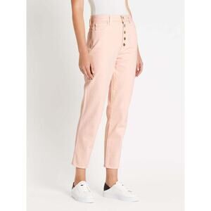 J BRAND Heather Button Fly Jeans in Lulled Cropped in Pink Women's Size 32 = 12
